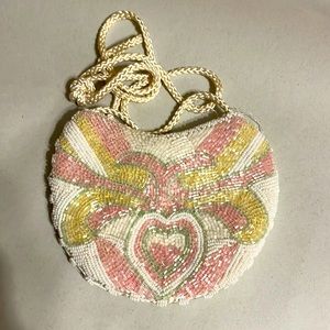 Vintage Beaded bag- evening wear, flower girl, etc